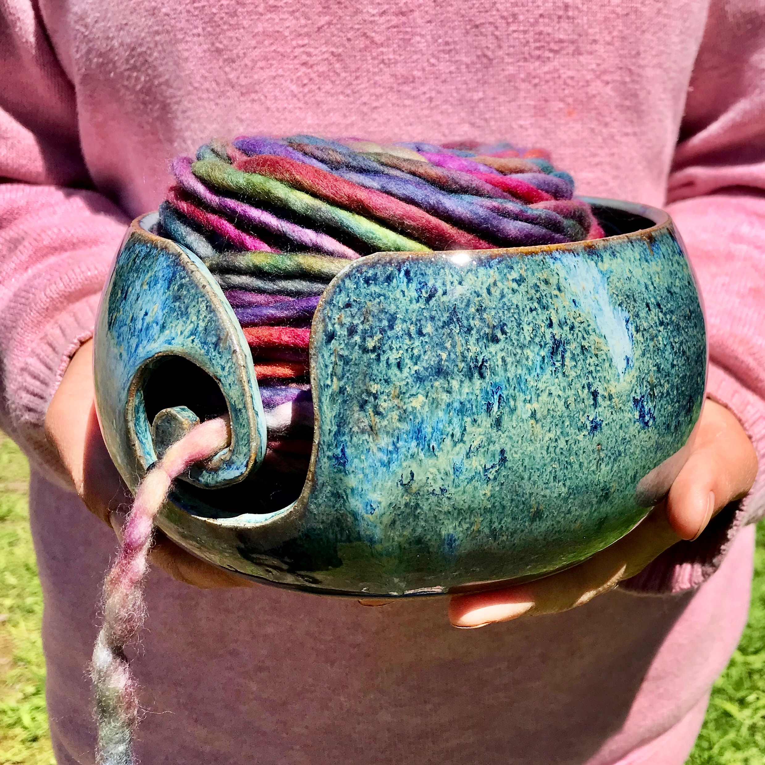 Yarn Bowl, large, ceramic, handmade